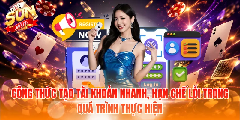 Công thức tạo tài khoản nhanh, hạn chế lỗi trong quá trình thực hiện